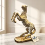 Rearing Wild Stallion Arabian Horse Sculpture - Front Angle Hero View