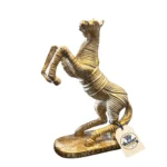 Rearing Wild Stallion Arabian Horse Sculpture - Side Angle Profile