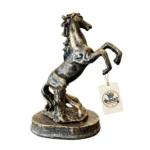 Rearing Wild Stallion Arabian Horse Sculpture - Angle 4 Texture & Finish
