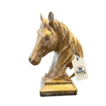 Classical Aristocratic Horse Head Bust Sculpture - Display Perspective / Detail View