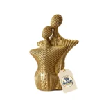 Abstract Embracing Couple Silhouette Art Figurine - Display Perspective / Detail View